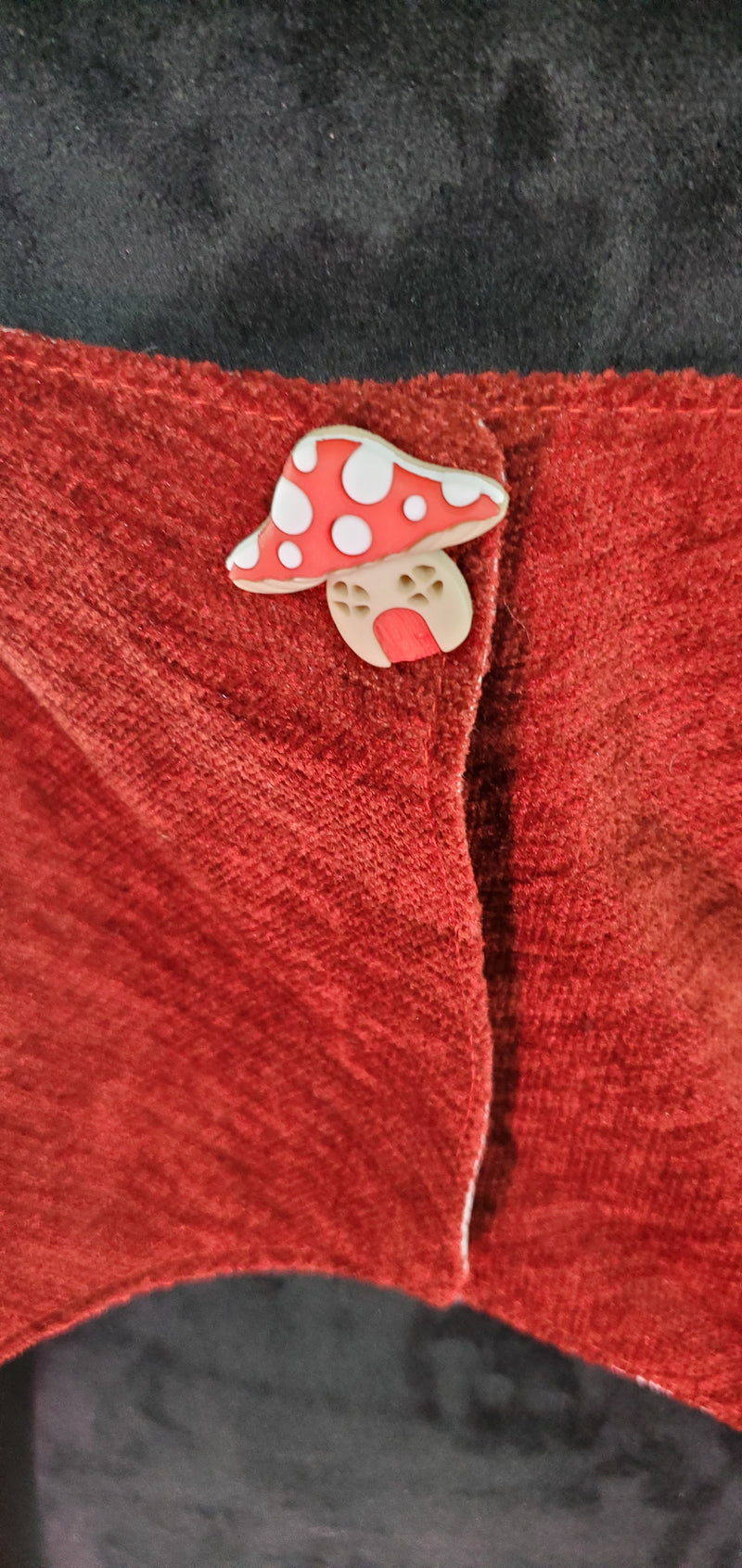 Custom Made Red and White Mushrooms for Mushroom Ladies