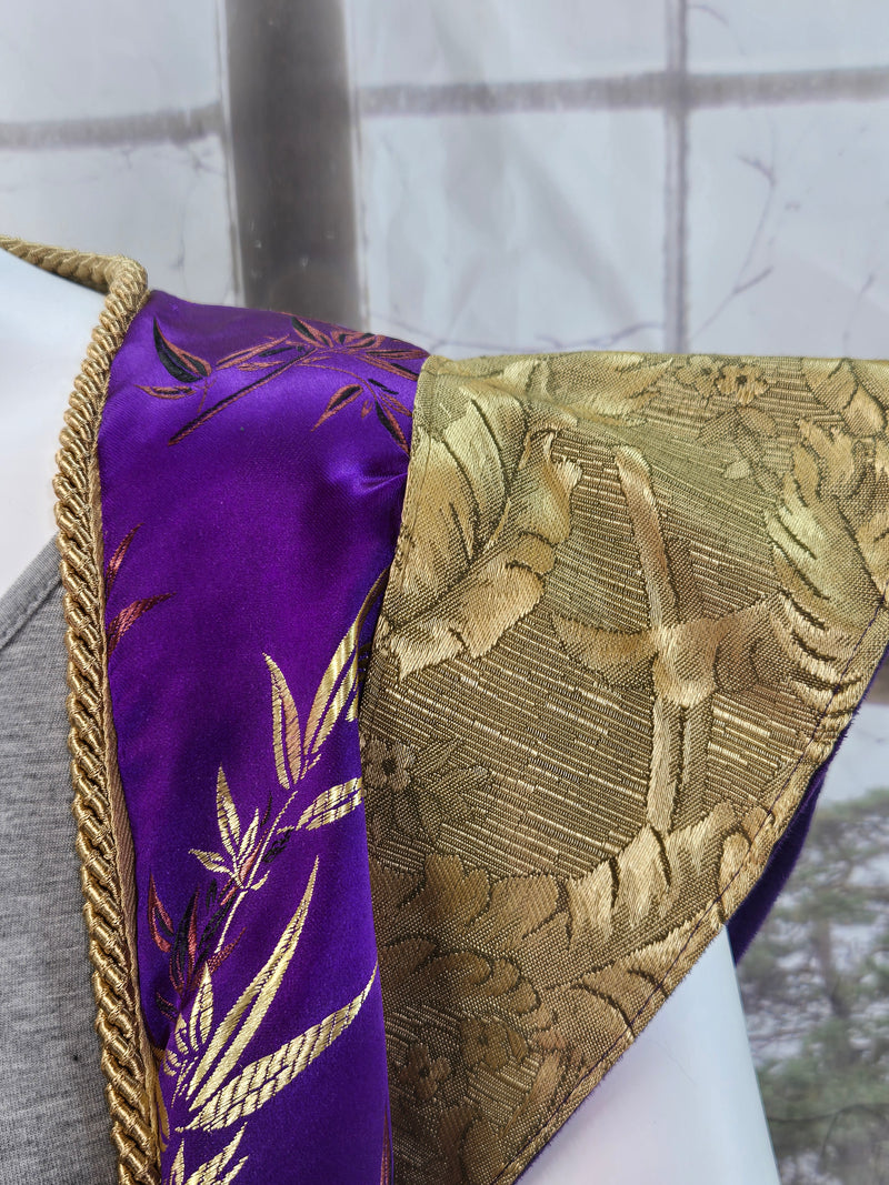 Purple and Gold Brocade: Plus Size