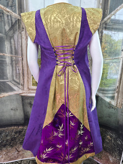 Purple and Gold Brocade: Plus Size